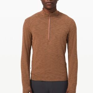 Surge Warm Half-zip In Tri Colour Rulu Cafe Au Lait Desert Sun